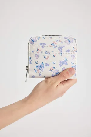 Women's Butterfly Printed Faux Leather Wallet