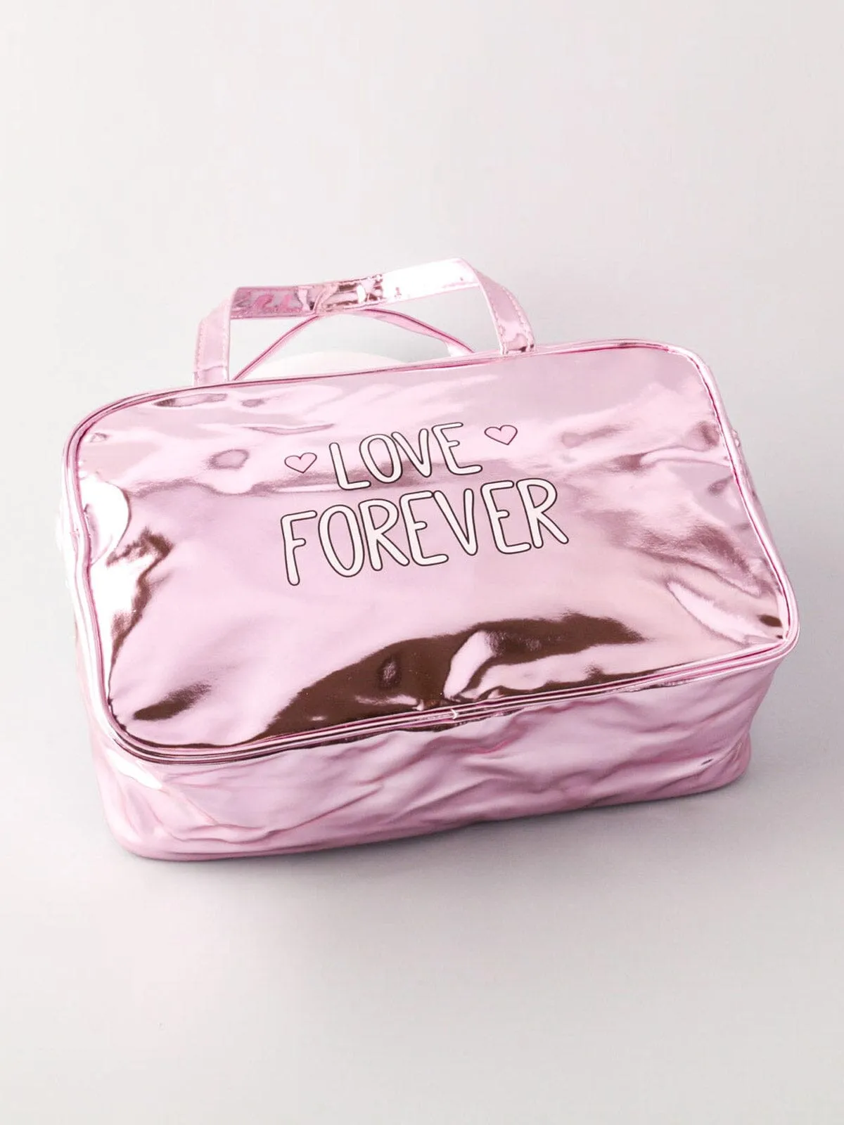 WOMEN'S COSMETIC GRAPHIC LOVE FOREVER BAG