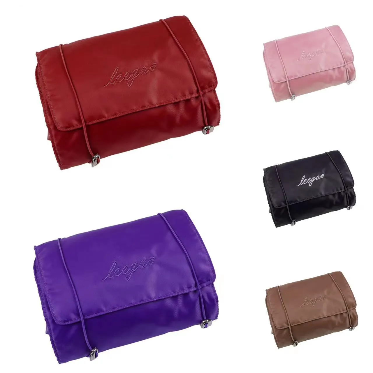 Women's Detachable Simple Folding Cosmetics Storage Wash Cosmetic Bags