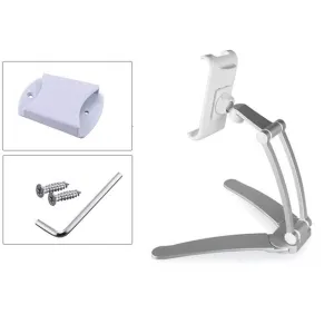 XMXCZKJ Kitchen Tablet Stand Wall Desk Tablet Mount Stand Fit For 5-10.5 inch Width Tablet  Metal Bracket Smartphones Holders