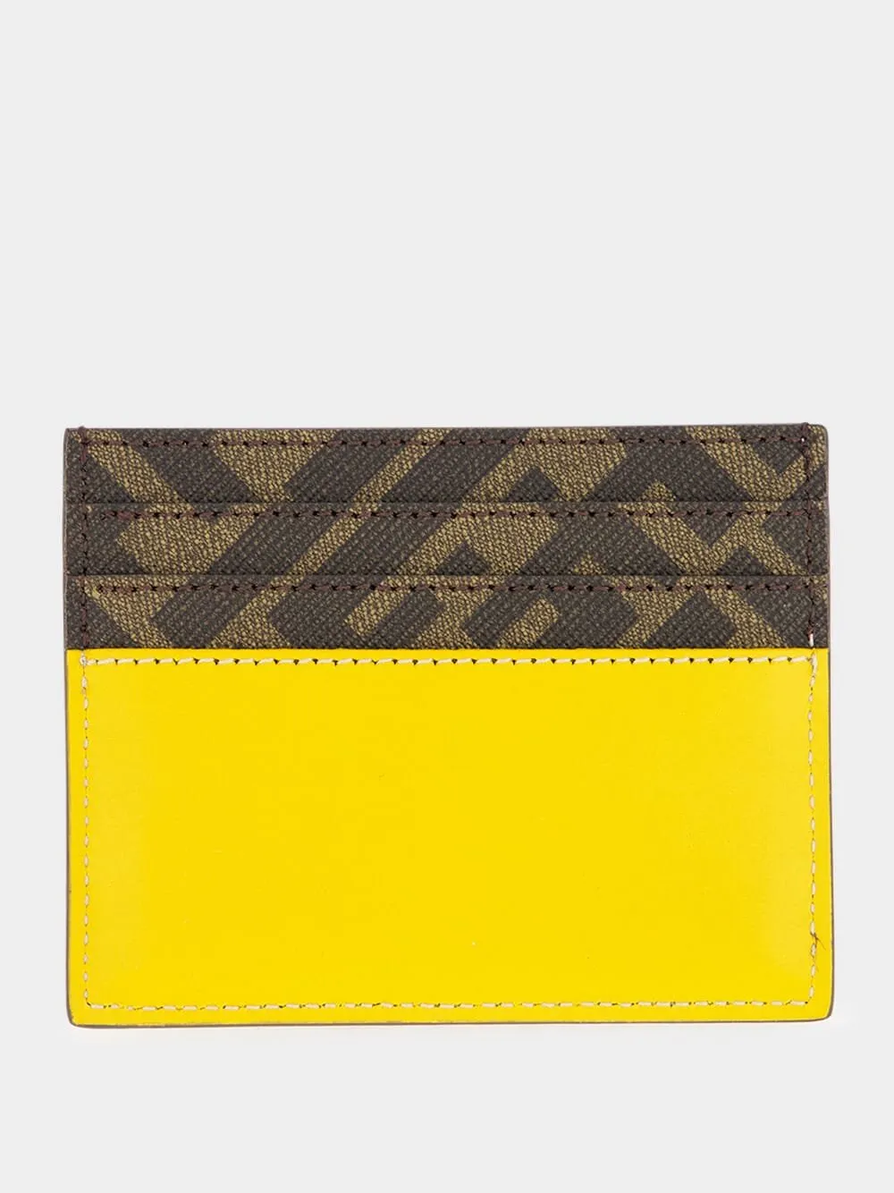 Yellow FF Squared Card Holder