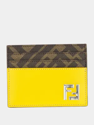 Yellow FF Squared Card Holder