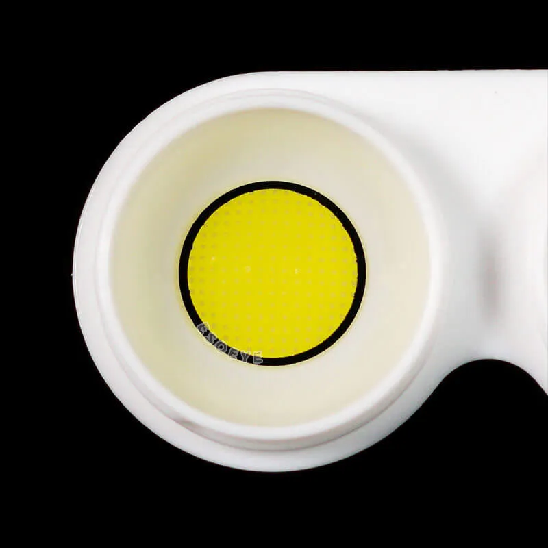 Yellow Mesh Halloween Contact Lenses Yearly