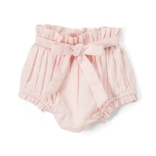 Yo Baby Pink Short-Style Diaper Cover with Belt