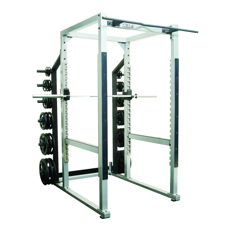 York Barbell | STS Power Rack w/ Plate Storage
