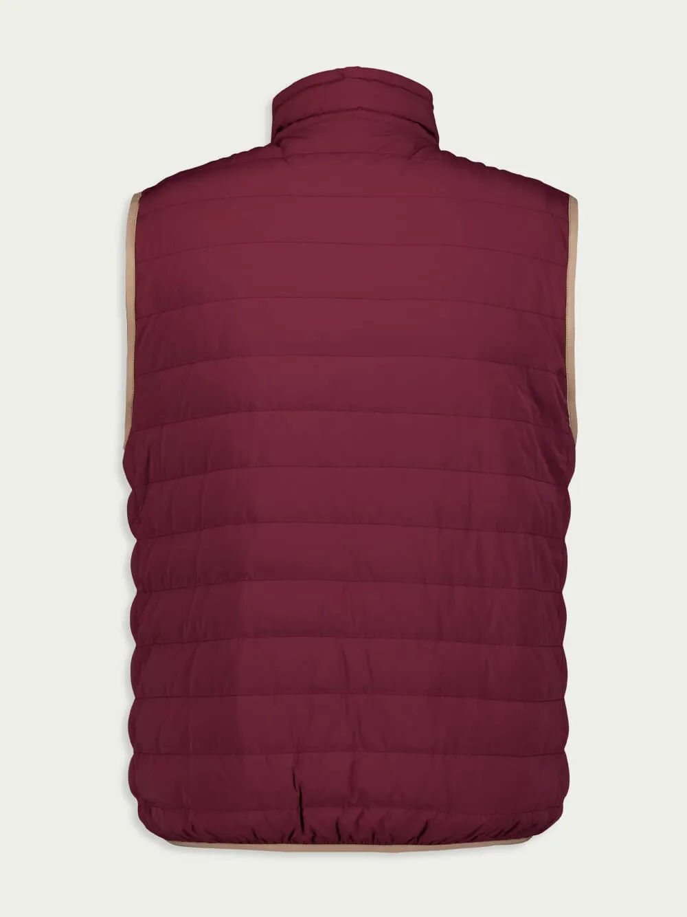 Zipped Quilted Down Gilet