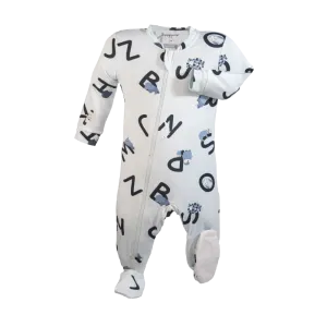 Zippyjamz Bamboo Sleepers - Alphajamz Blue